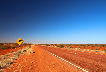 Fototapeta Australian road sign on the highway 1729